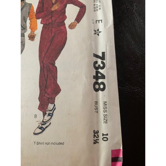 McCall's Misses Coat Pant Sewing Pattern Sz  10 7348 - Uncut - Picture 4 of 9
